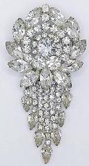 Clear Pear Pin Pendant