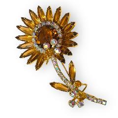 Topaz Navettes Brooch