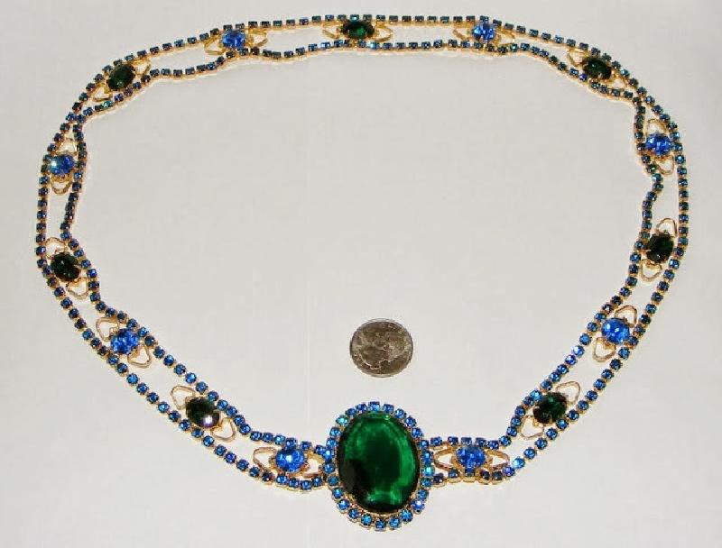Front view of Blue Oval Belt