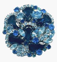 Blue Anchor Brooch