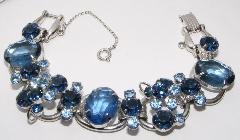 Blue Oval Bracelet 5 Link