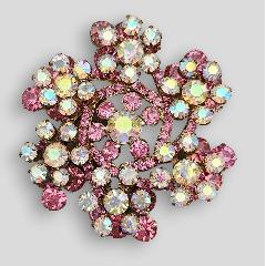 Pink Chatons Only Brooch