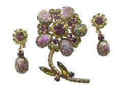 Multiple Colors Cabochons Earrings Clip
