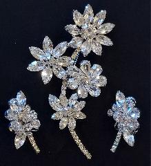 Clear Pear Brooch