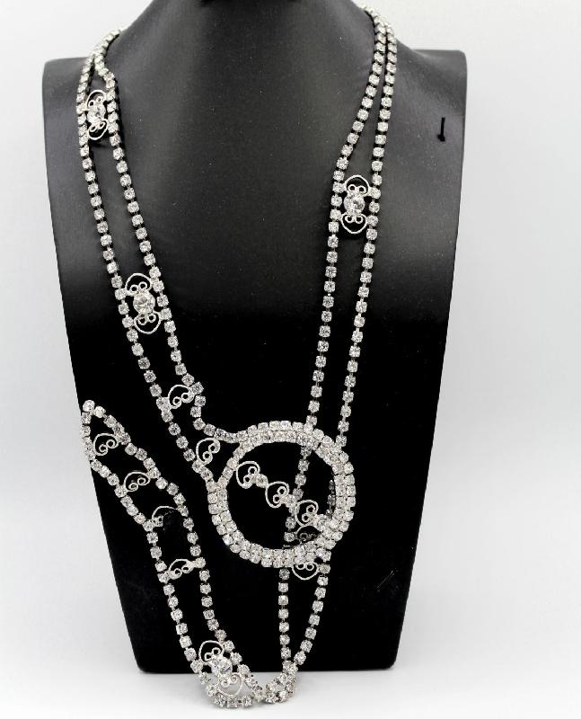 Front view of Clear Chatons Only Belt