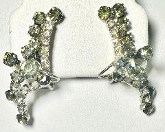 Gray (black Diamond) Chatons Only Earrings Clip