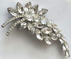 Clear Keystones Brooch