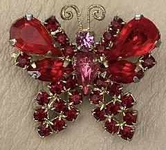 Multiple Colors Pear Brooch
