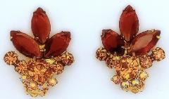 Topaz Navettes Earrings Clip