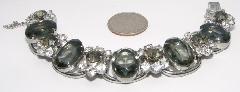 Gray (black Diamond) Oval Bracelet 5 Link
