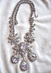Clear Pear Necklace