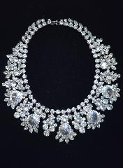 Clear Navettes Rivoli/Margarita Necklace