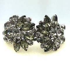 Gray (black Diamond) Navettes Bracelet Clamper
