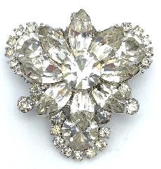 Clear Navettes Pin Pendant