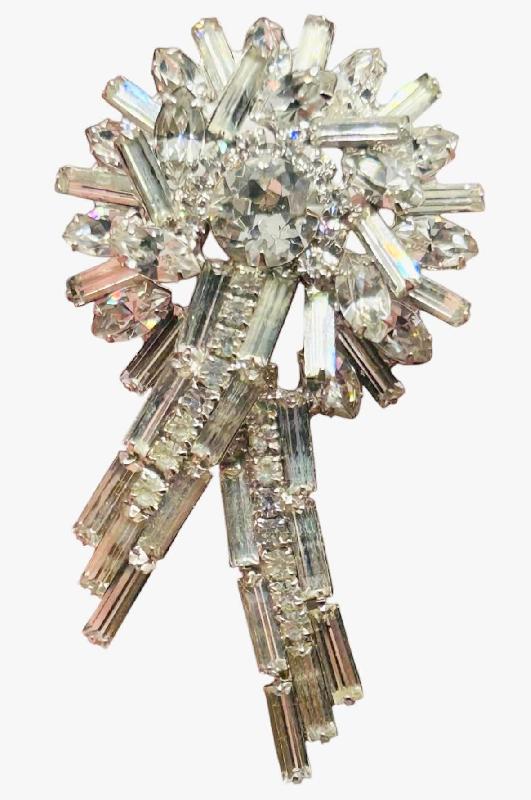 Front view of AB Baguettes Brooch