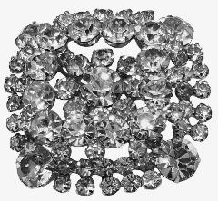 Clear Chatons Only Brooch