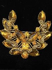 Topaz Navettes Brooch