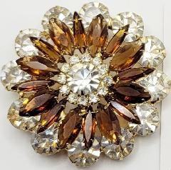 Topaz Navettes Brooch