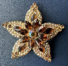 Topaz Navettes Brooch