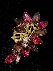 Multiple Colors Navettes Brooch