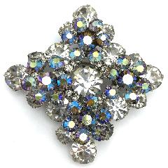 Clear Chatons Only Brooch