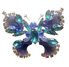 Blue Anchor Brooch