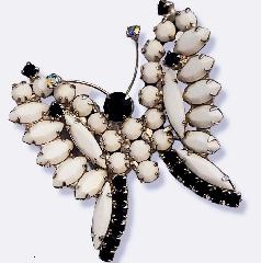 Multiple Colors Navettes Brooch