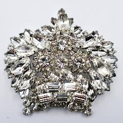 Clear Baguettes Brooch