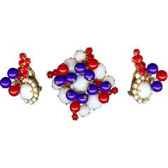 Patriotic Cabochons Brooch
