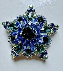 Multiple Colors Navettes Brooch