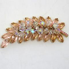 Pink Navettes Brooch