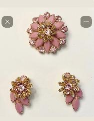 Pink Navettes Brooch