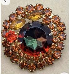 Fall Dentelle Multi-Color/Shaded Brooch