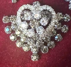 Gray (black Diamond) Chatons Only Brooch