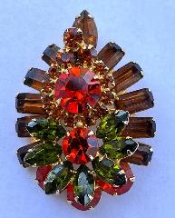 Fall Baguettes Pin Pendant