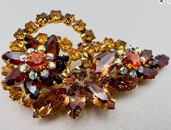 Topaz Navettes Brooch