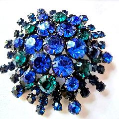 Multiple Colors Chatons Only Brooch