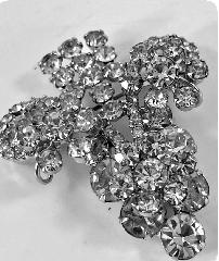 Clear Chatons Only Brooch