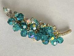 Clear Navettes Brooch