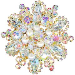 AB Navettes Brooch
