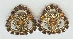 Topaz Chatons Only Earrings Clip