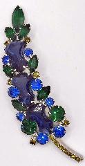 Blue Anchor Brooch