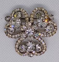 Clear Chatons Only Brooch