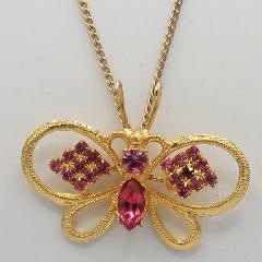 Pink Navettes Pendant