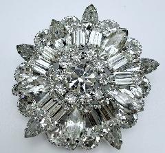 Clear Baguettes Brooch