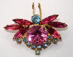 Multiple Colors Navettes Brooch
