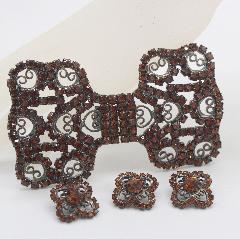 Topaz Chatons Only Belt Buckle