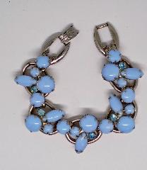 Blue Cabochons Bracelet 5 Link