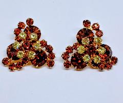 Topaz Chatons Only Earrings Clip