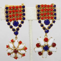 Patriotic Navettes Brooch